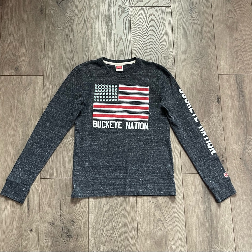 Homage Ohio State Buckeyes Buckeye Nation Women’s Small Long Sleeve Tee Shirt - Picture 2 of 9